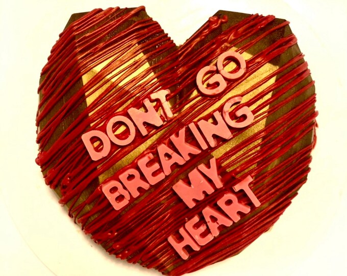 Breakable chocolate piñata heart filled with candy or whatever you want!! Unique Valentines day gift customizable chocolate pinata