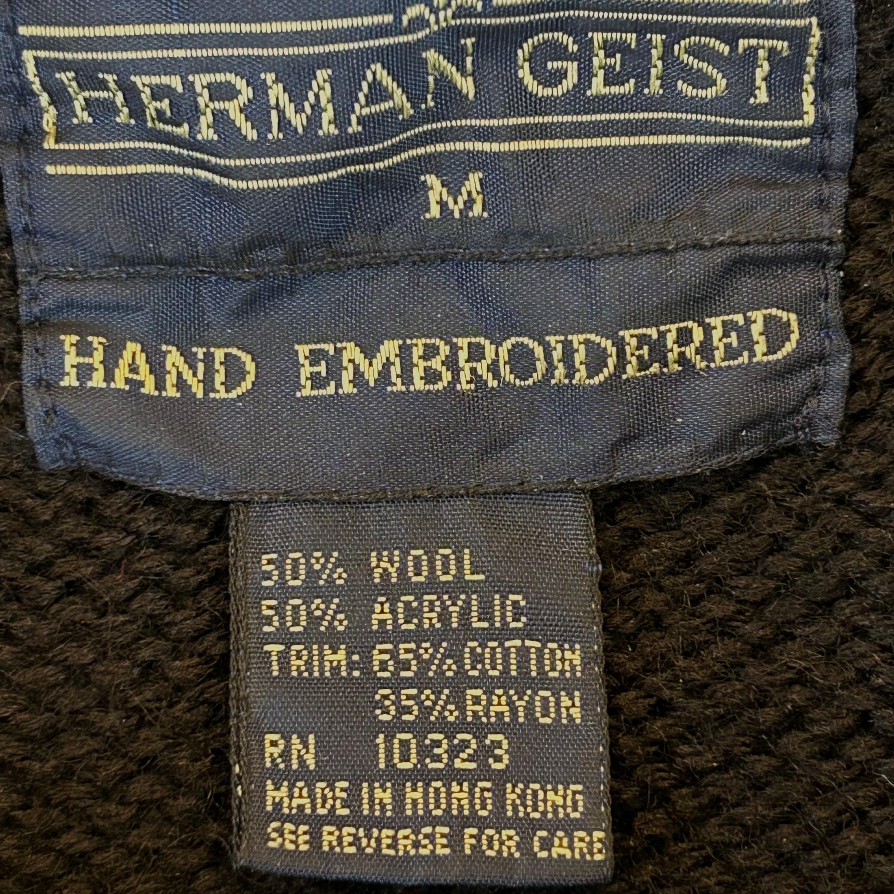 60's Herringbone Wrap Skirt by Herman Geist
