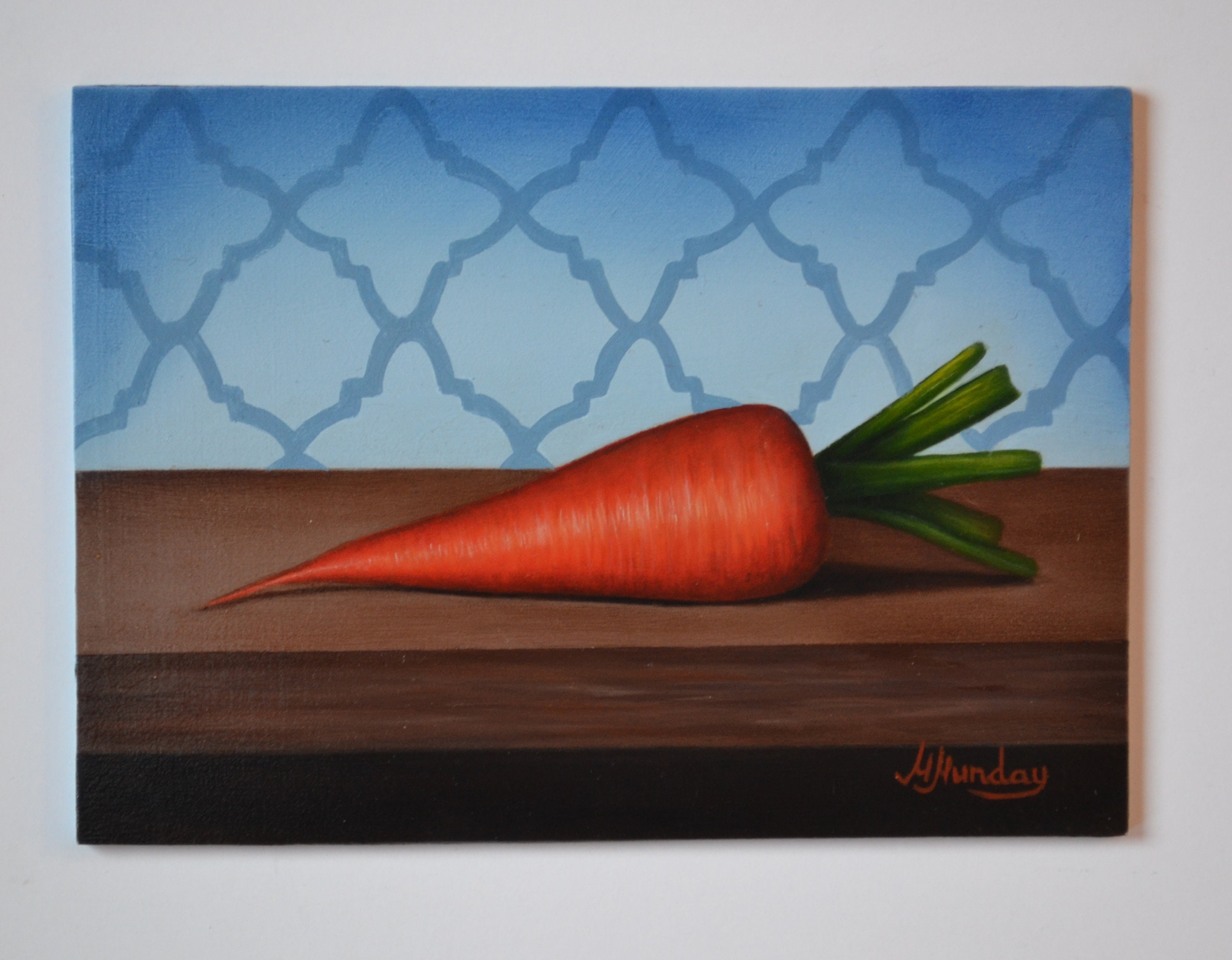 gifts for her carrot art kitchen decor vegetable artwork acrylic painting christmas gift gift ideas food art