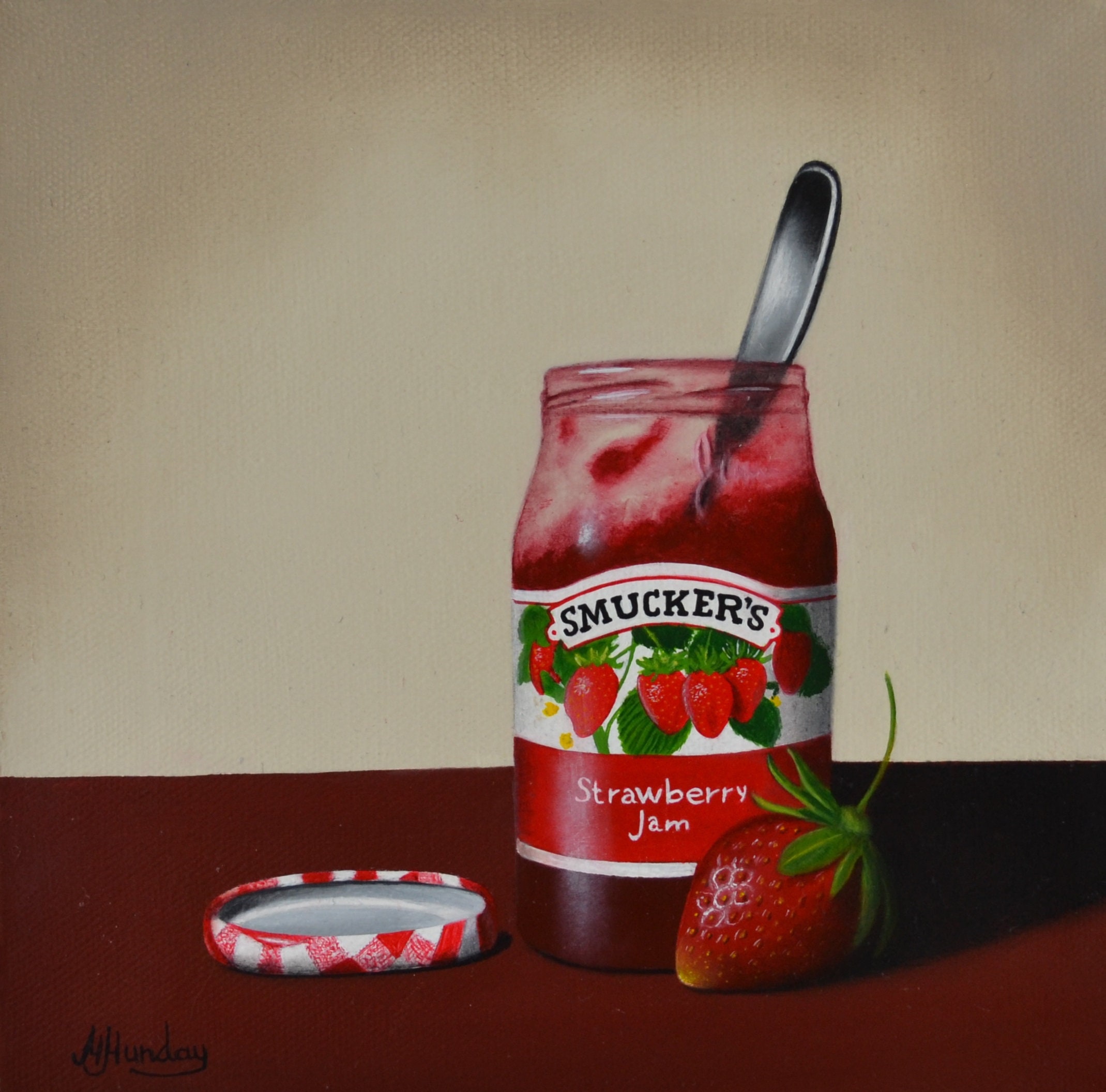 Original Smucker's Jelly Painting, Jam, Strawberry Jam ...