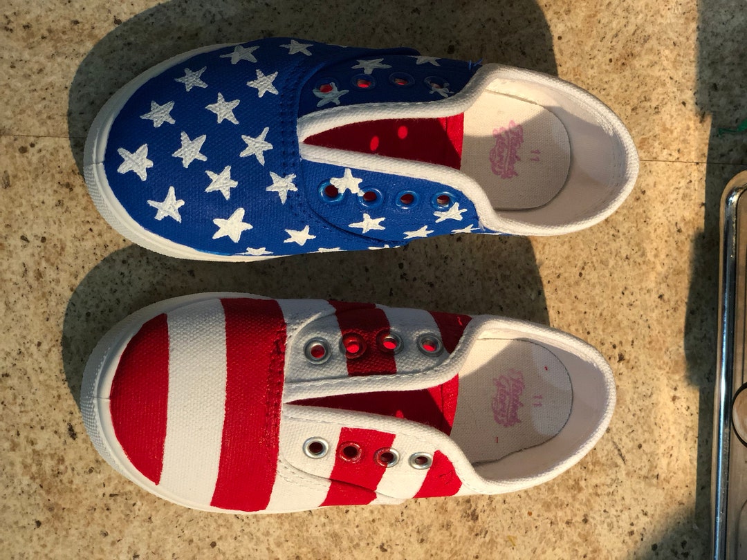 American Flag Shoes Etsy