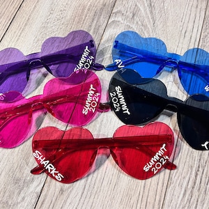 Cheer heart team glasses custom cheerleader summit