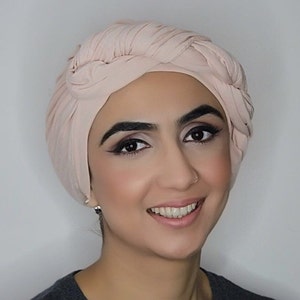 Ready Head-Wear Side Braid Style Light Pink image 1