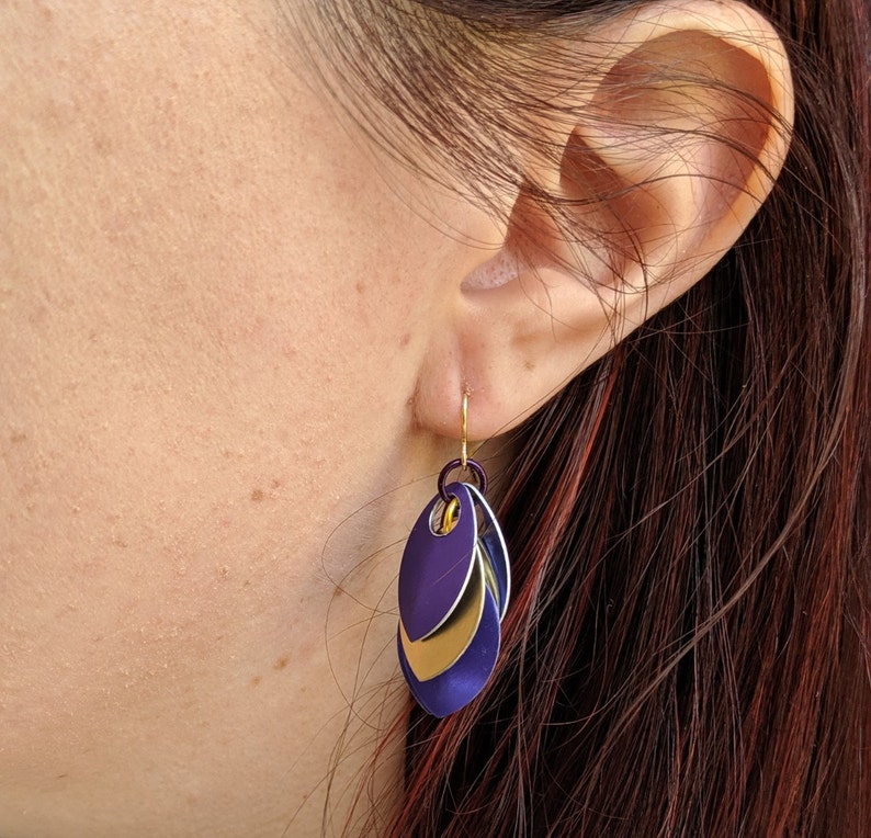 JMU Scale Earringsjames Madison University Earrings Etsy