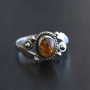 Amber Silver Ring Oval,   Silver ring, Amber ring
