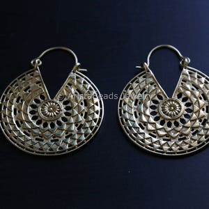 Tribal hoops, Brass hoops, Tribal Hoops, Ethnic earrings, Tribal Jewelry, Tribal Earrings