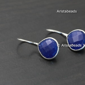 Natural Lapis Earrings, Sterling Silver Lapis Silver drops, Lapis drops Earrings, 925 silver drops, Lapis lazuli, INdian Silver
