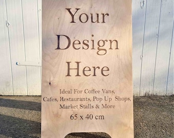 Pavement Sign, Advertising Sign, Business Sign, Coffee Van Sign, Personalised Business Sign, Sidewalk Sign, Personalised Sign, Sign Board