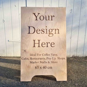 Pavement Sign, Advertising Sign, Business Sign, Coffee Van Sign, Personalised Business Sign, Sidewalk Sign, Personalised Sign, Sign Board