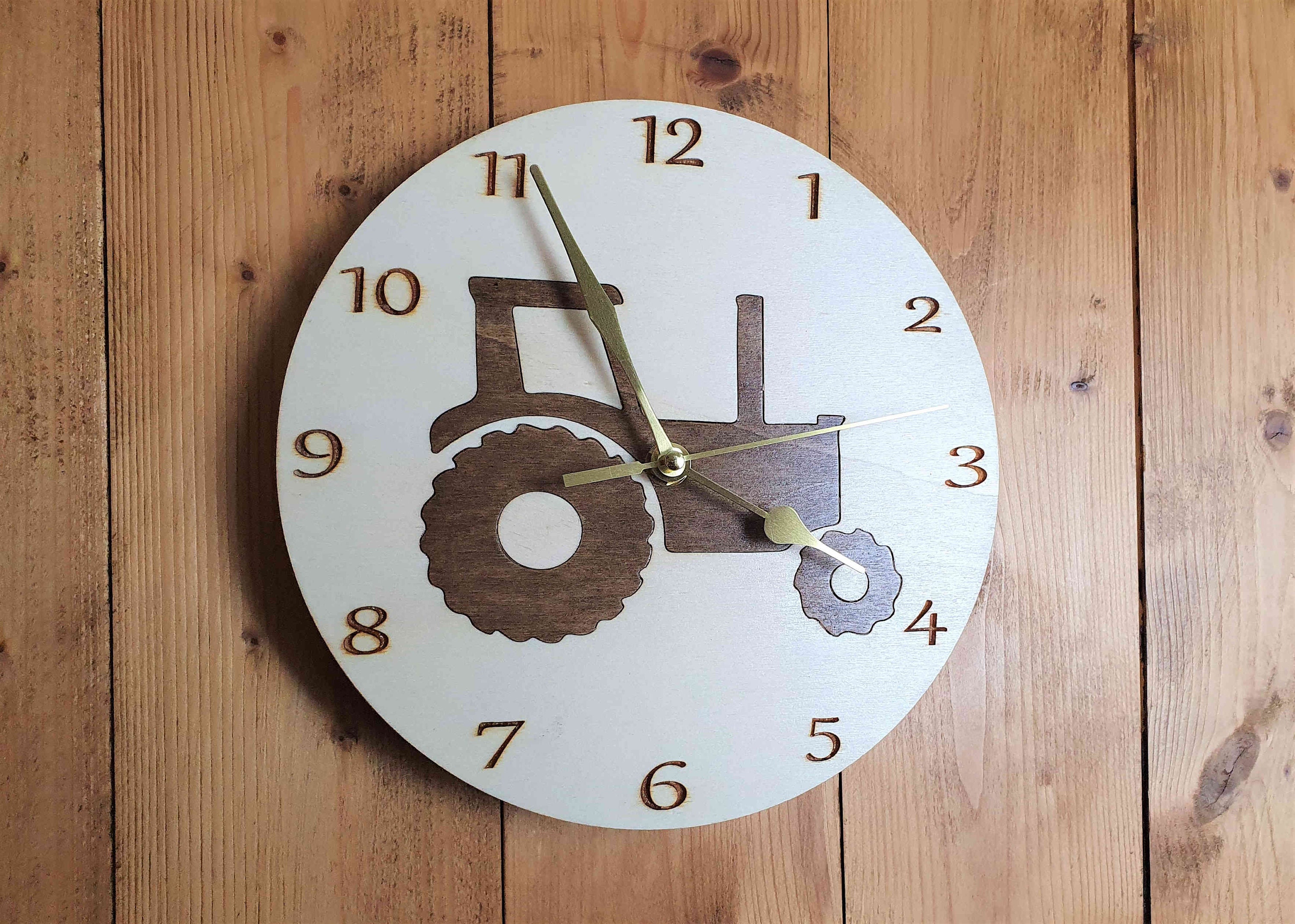 Vintage Tractor Clock Tractor Gifts Wall Clock Wooden Wall Etsy UK