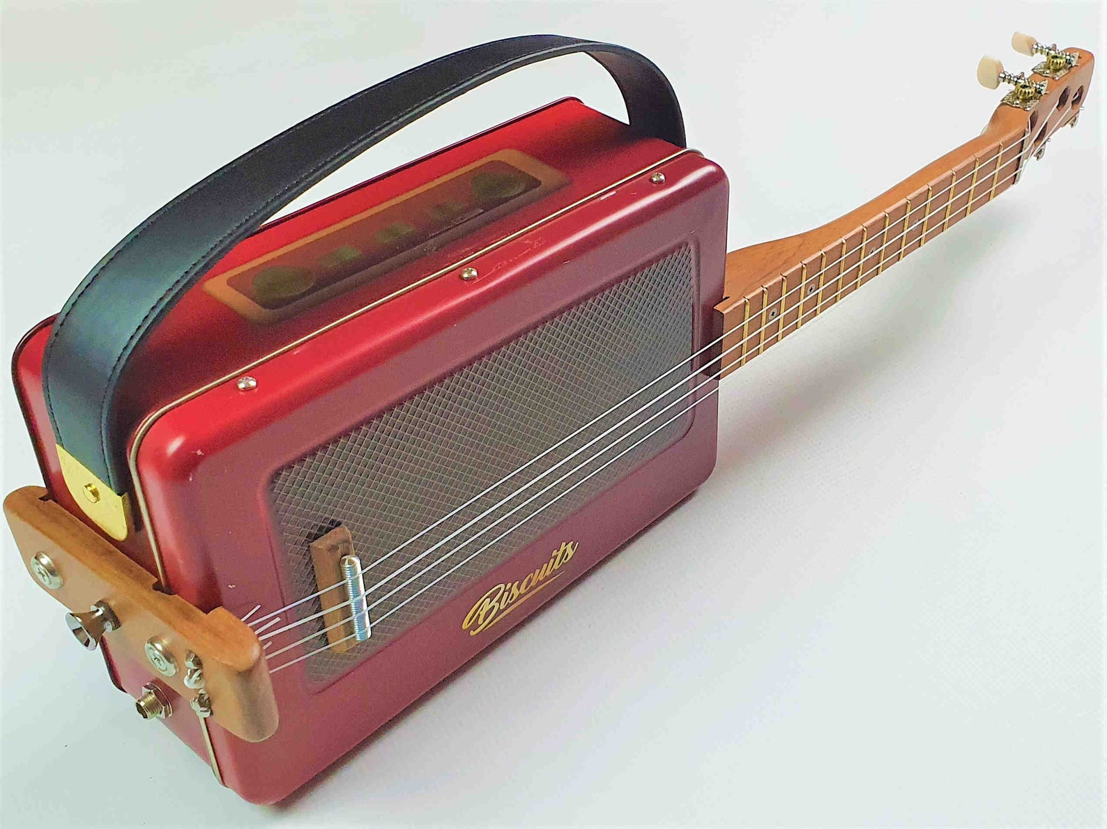 Radio Tin Tenor Ukulele Ukulele Cigar Box Ukulele Cookie Etsy