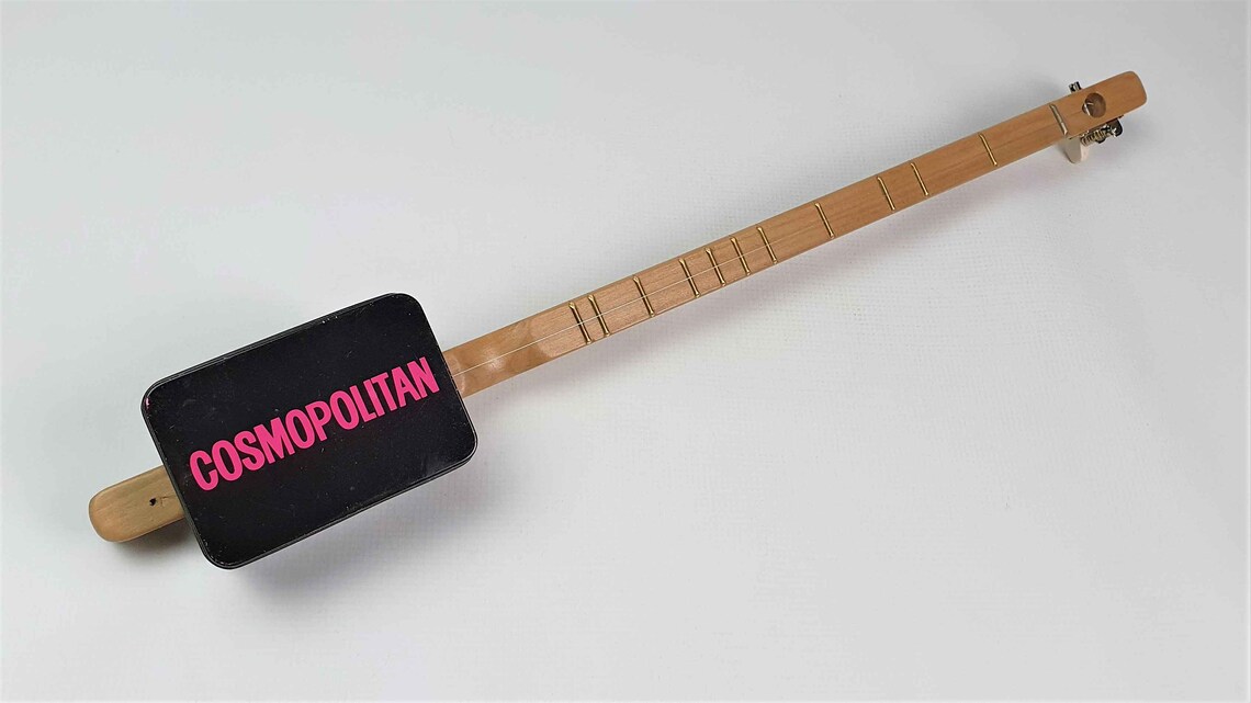 The Cosmopolitan Canjo Diddley Bow Cigar Box Guitar One Etsy