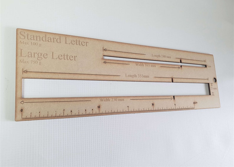Royal Mail Letter Size Guide Letter Sizer Letter Measure - Etsy UK