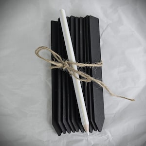 Blackboard Plant Labels, Plant Labels, Reusable Plant Labels, Waterproof Plant Labels, Seed Tray Labels, Plant Label Pencil, Plant Labelling