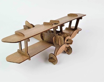 Wooden Puzzle, 3D Puzzle, Model Plane, Model Plane Puzzle, Biplane model, Biplane puzzle, Model Aeroplane, Aeroplane Toy, Airplane Model