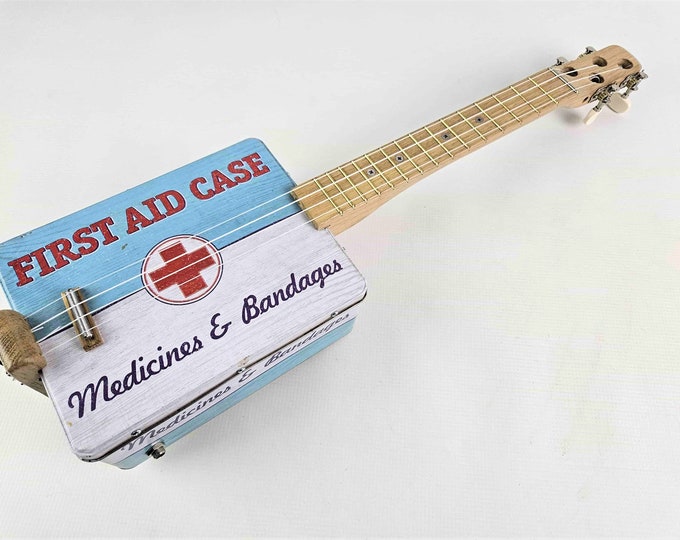 The Vintage First Aid Kit, Cigar Box Ukulele, Tenor Ukulele, Ukulele