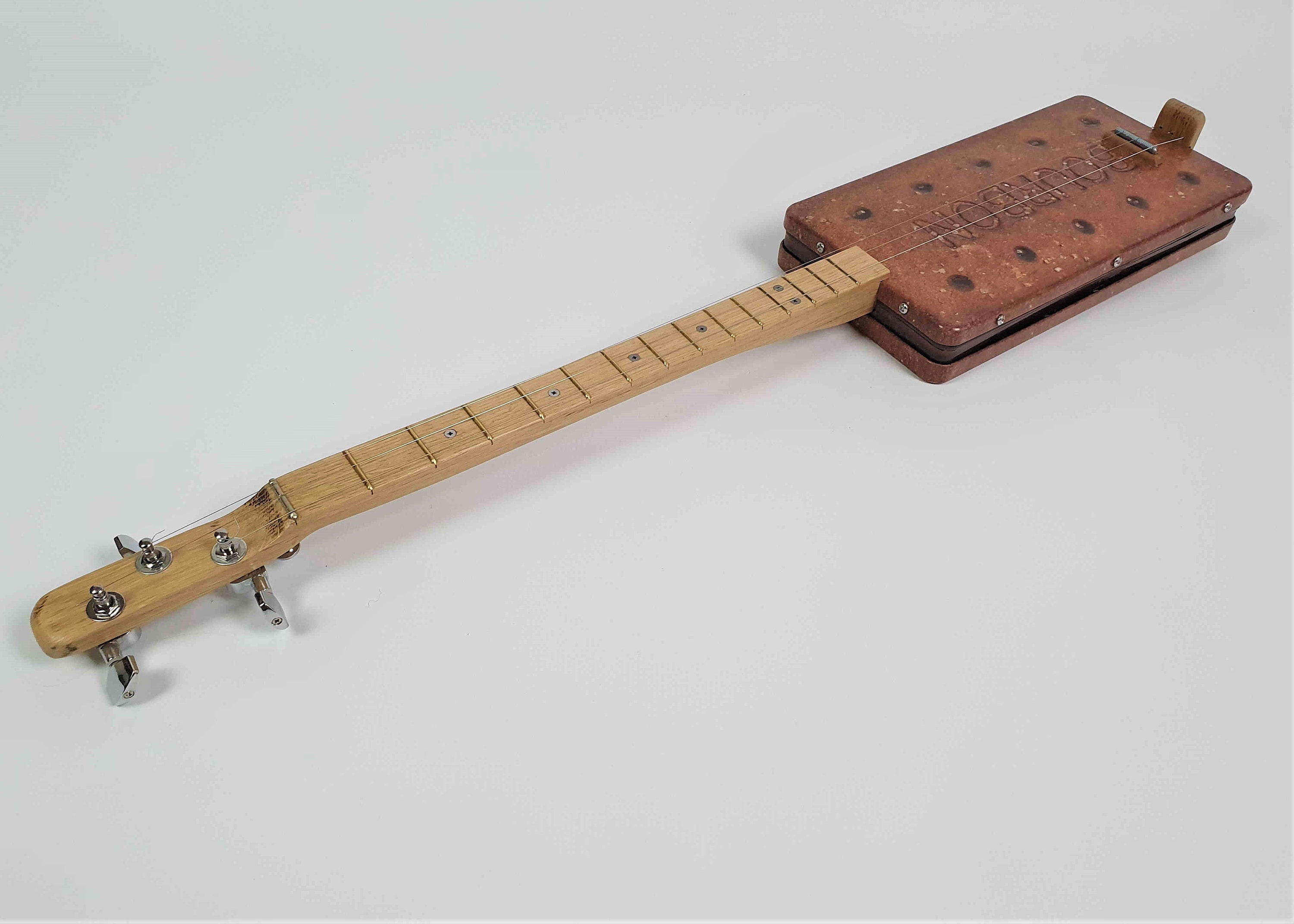 The Bourbon Biscuit Tin Guitar Cigar Box Guitar Tin Box Etsy UK