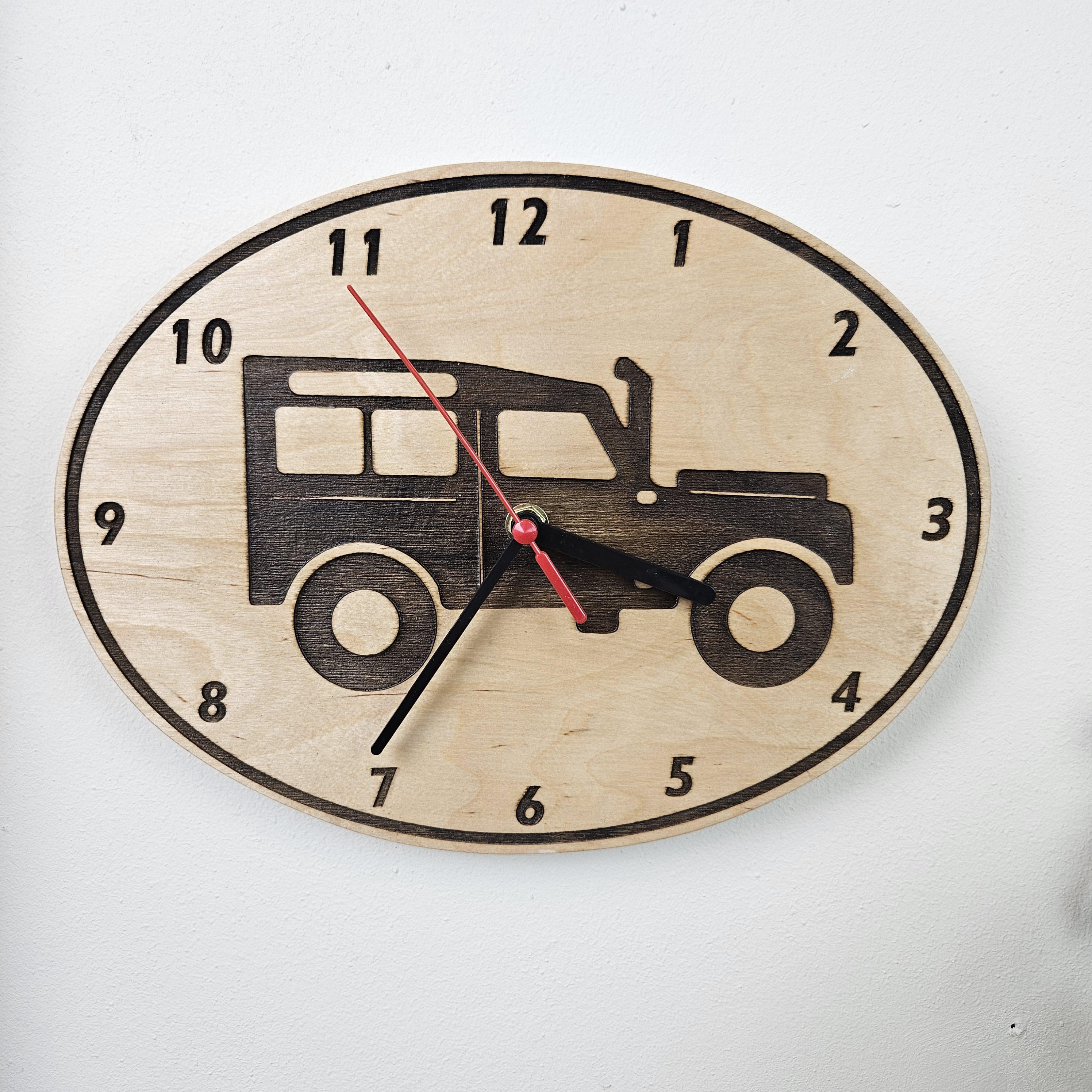 Range Rover Wall Clock Classic Land Rover Wooden Wall Clock, Defender 110 Time Piece, Farmer ...