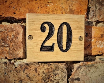 Letrero de número de casa, Número de casa de madera, Número de casa, Placa de número, Placa de número de casa, Letrero de número de casa de madera maciza, Letrero de dirección