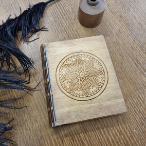 Leaf Design Note Book, Wooden Book, Wooden Hinged Book, Garden Book, Garden  Gift, Journal, Garden Journal, Garden Diary, Diary, Note Book