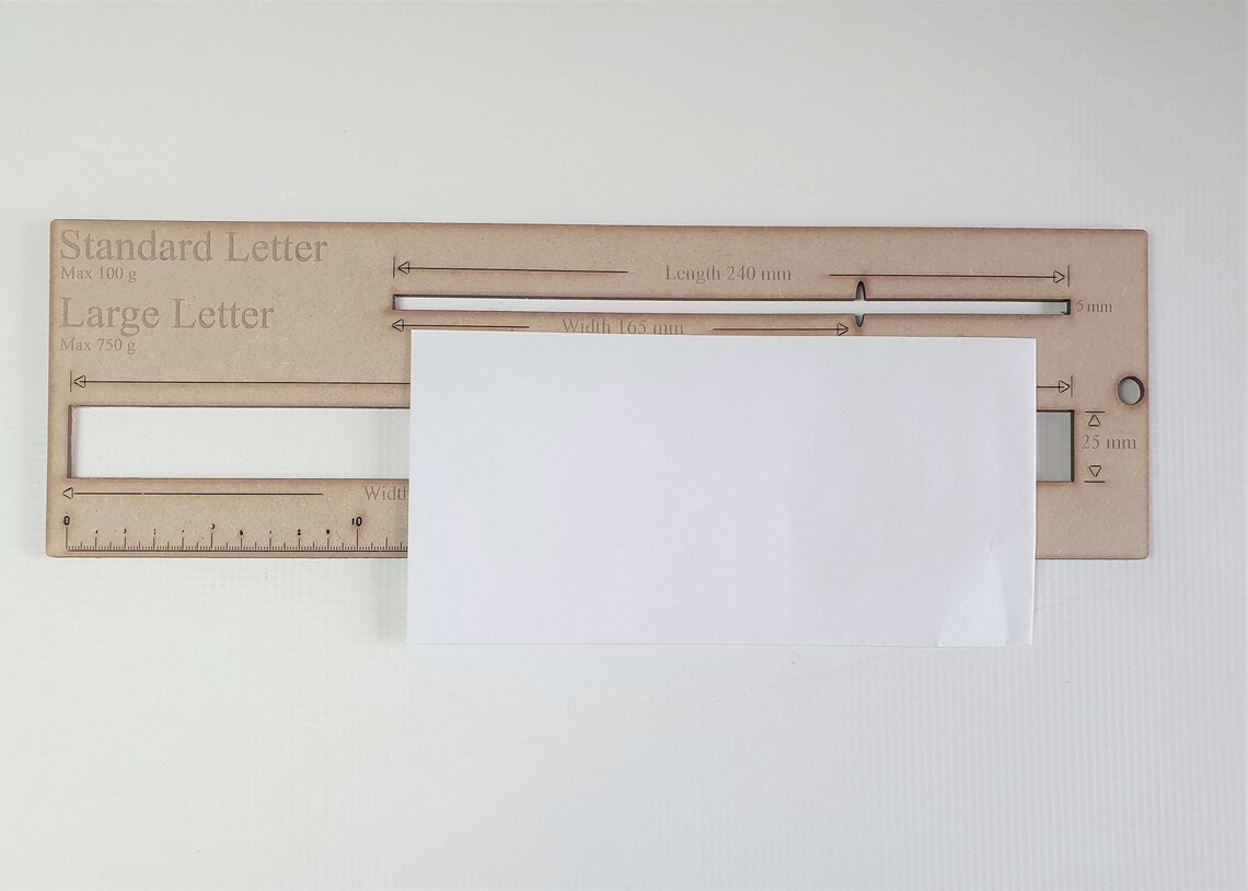 Royal Mail Letter Size Guide Letter Sizer Letter Measure Etsy UK