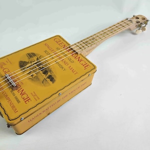 Classic Single Malt Whisky Tenor Ukulele,  Cigar Box Ukulele, Electric Acoustic Ukulele, Pub Decor, Bar Decoe Ukulele,  Whiskey Gift