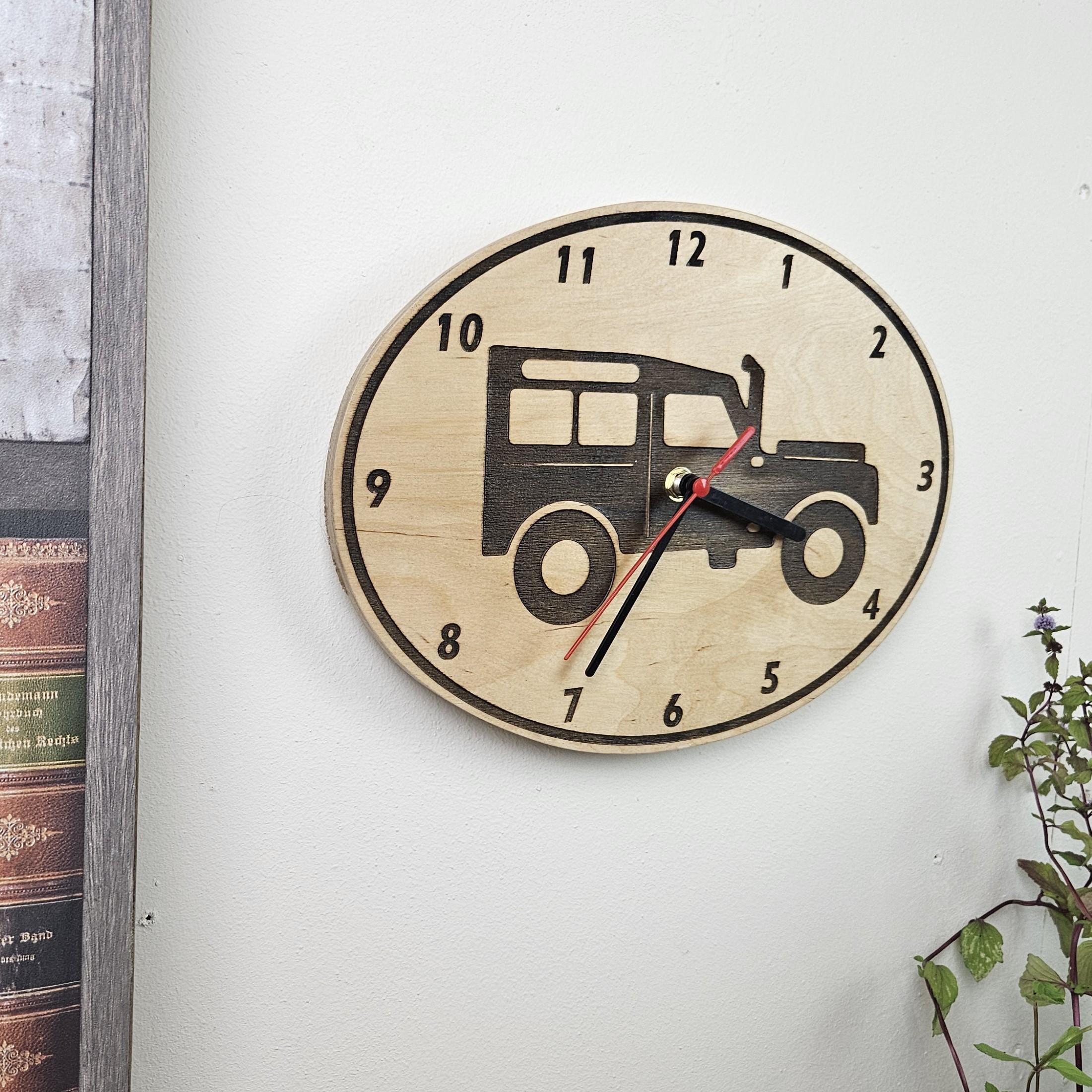 Range Rover Wall Clock Classic Land Rover Wooden Wall Clock, Defender 110 Time Piece, Farmer ...