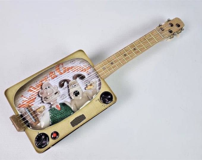 The Wallace & Gromit Tenor Ukulele, Cigar Box Ukulele, Wallace and Gromit, Ukulele Gift, Vintage