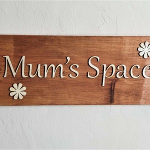 Wooden Sign, Sign For Mother, Room Sign, Door Sign, Gift For Mother, Outdoor Sign, Indoor Sign, plaque, Solid Wood, Mothers Birthday Gift