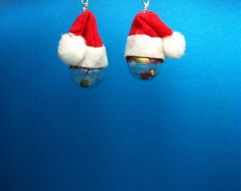 Little Santa Hats with Swarovski Crystals