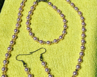 Swarovski Pearl & Swarovski Crystal Necklace Set