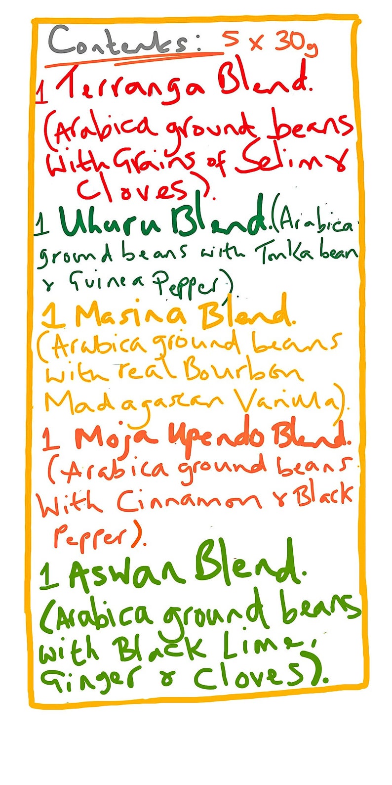 GROUND Coffee Selection gift box SPECIALITY 5 Pack 5 x30g. Coffee Lover gift. Moka / Stove / Filter Chemex Cafetiere. Gift for him or her image 5