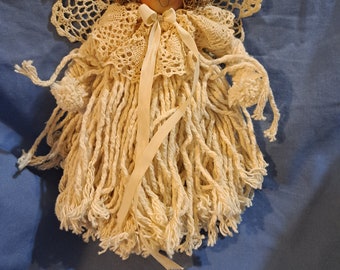 Handmade rope angel ornament