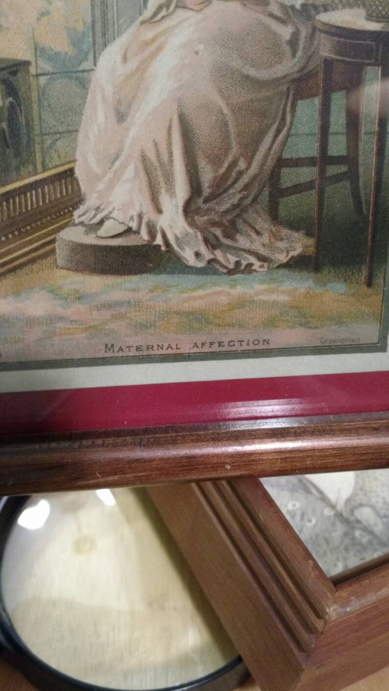 Vintage picture cardposter card framed