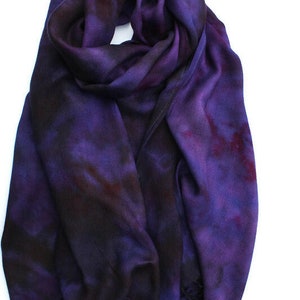 Oversize purple pashmina scarf. Super soft warm fabric.