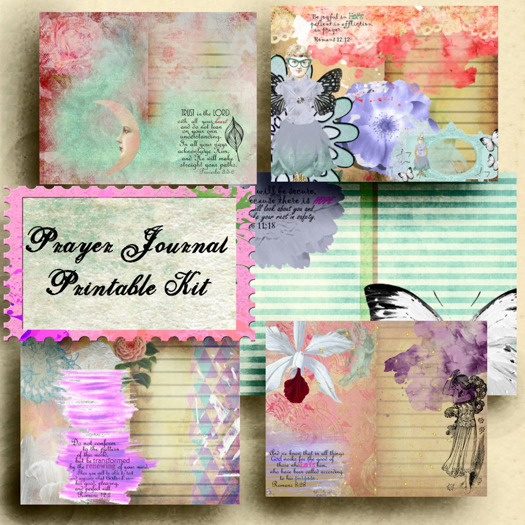 Printable Bible Journaling Kit Prayer Journal Digital Journal Faith ...
