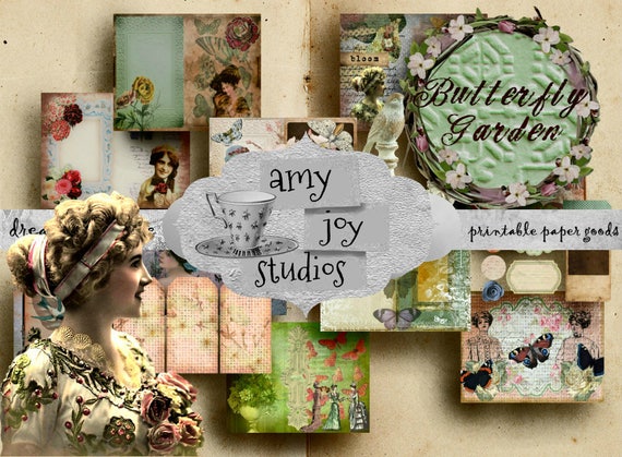 Printable Junk Journal Kit Victorian Vintage Journal Digital - Etsy