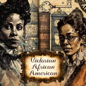Victorian African American Women, Diversity journal, Junk Journal Printable Journal Kit, Black Women Junk Journal, Vintage Black Women