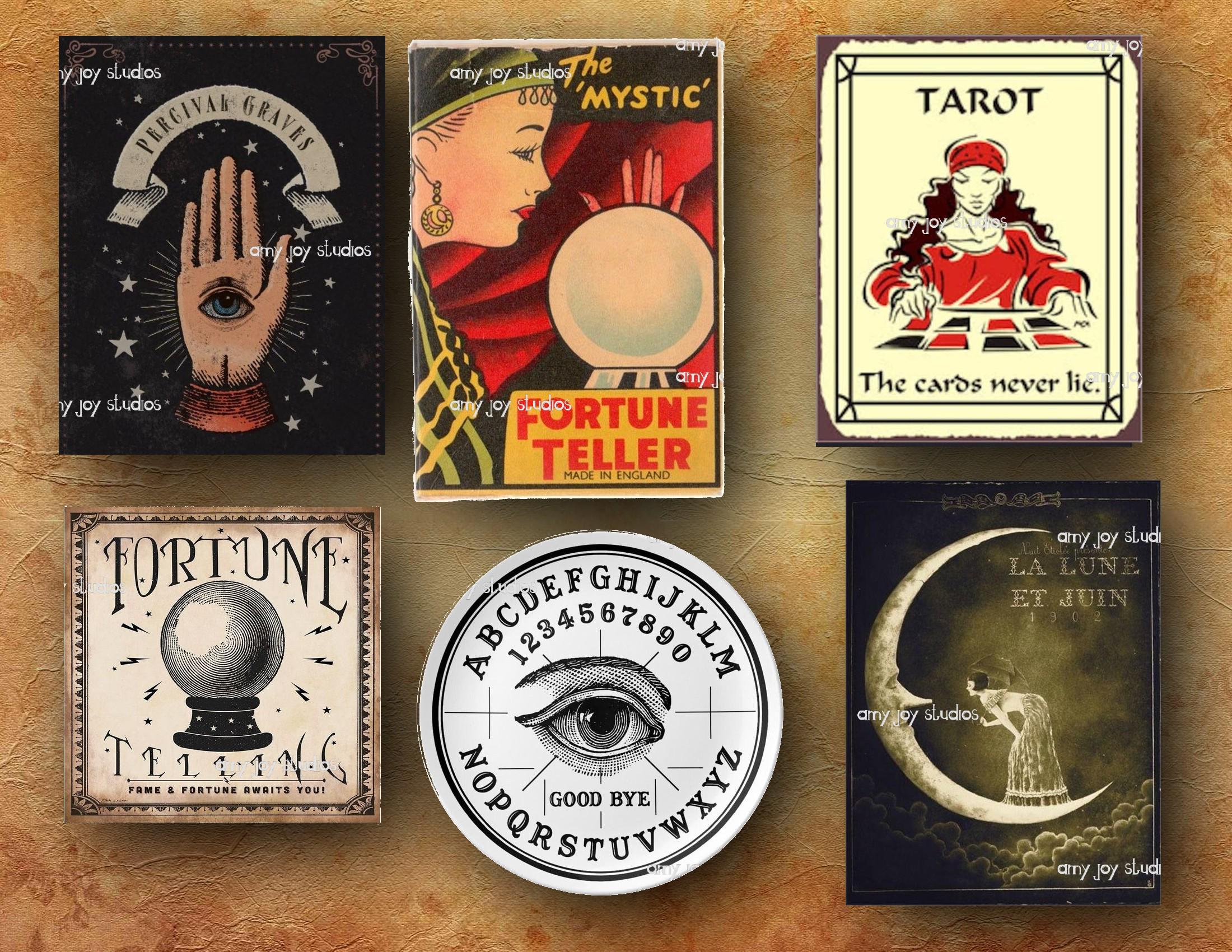 Printable Fortune Teller Ephemera: Vintage Junk Journal Kit (digital ...