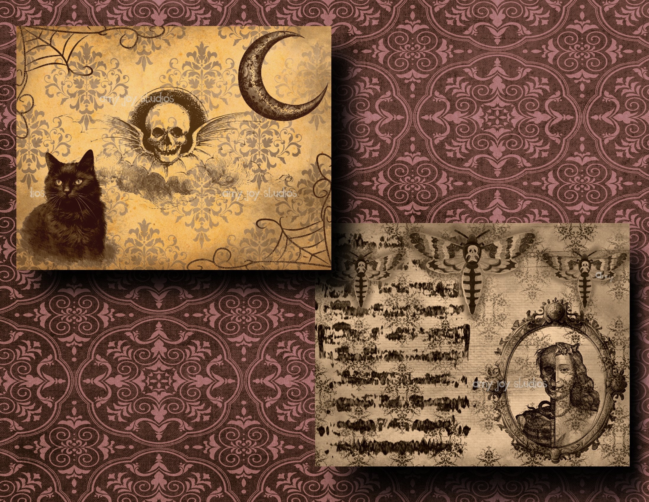 Antique Witch Junk Journal Kit: Printable Victorian Ephemera (digital ...