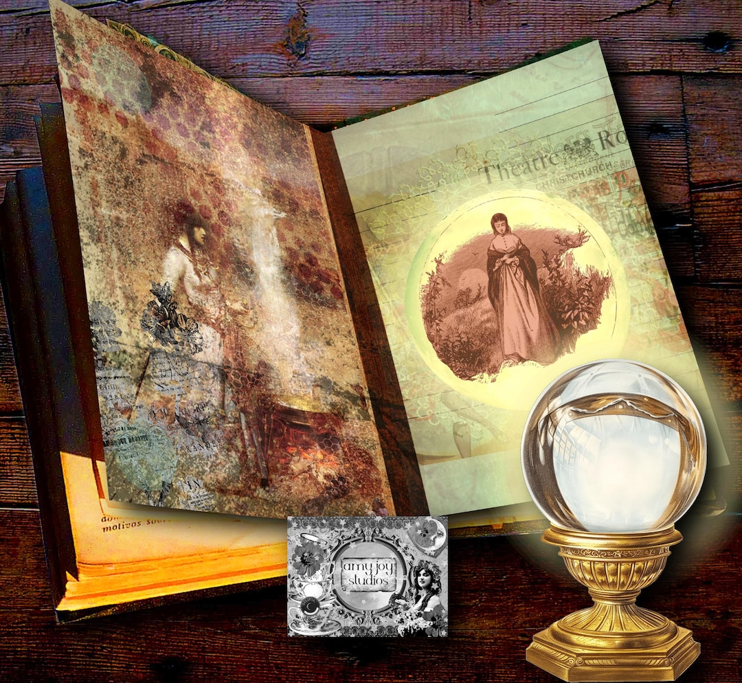 Fortune Teller Junk Journal Kit: Vintage Printable Ephemera (digital ...