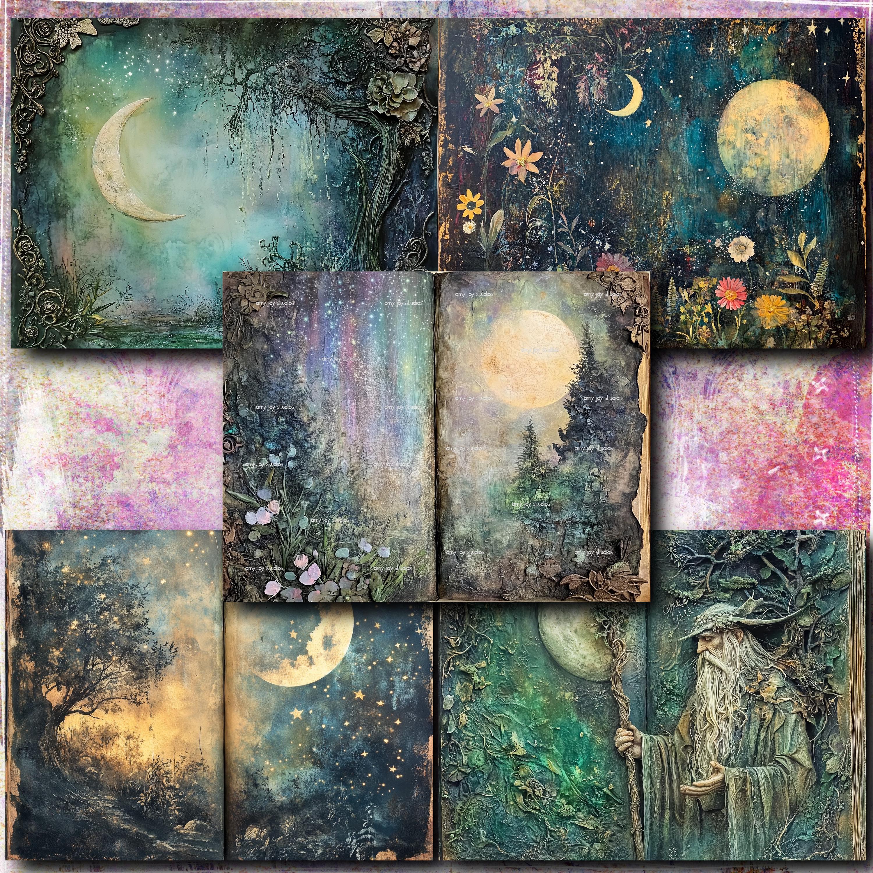 Enchanted Evening Junk Journal Kit: Mystical Forest Printables (70 ...
