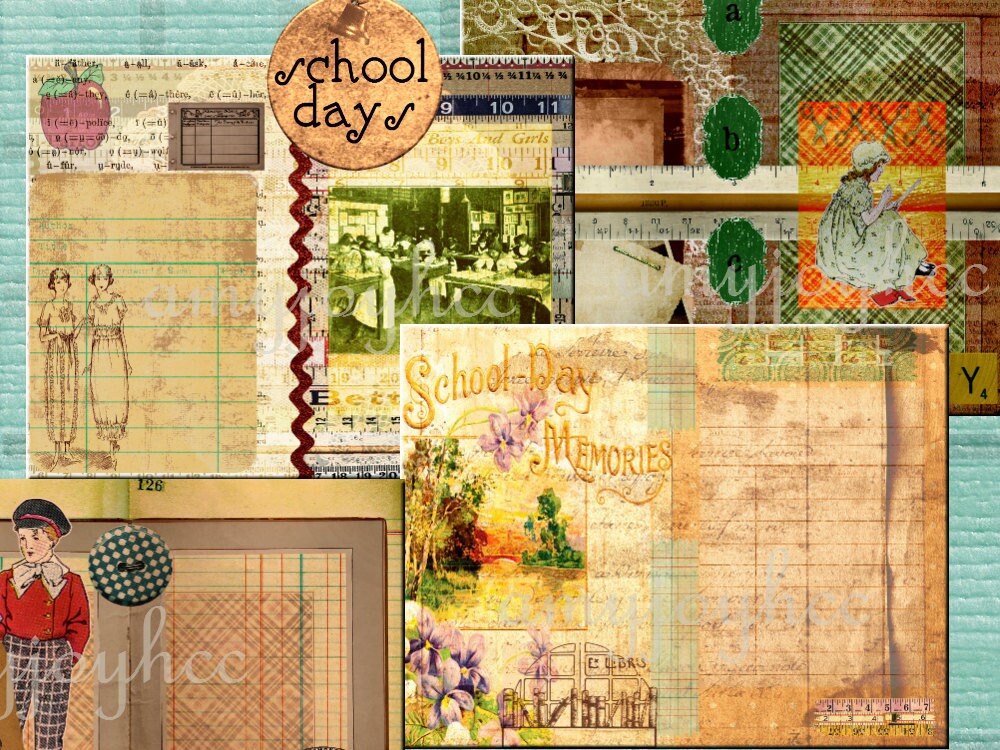 SCHOOL Days DIY Journal Travelers Notebook Inserts Journal Etsy
