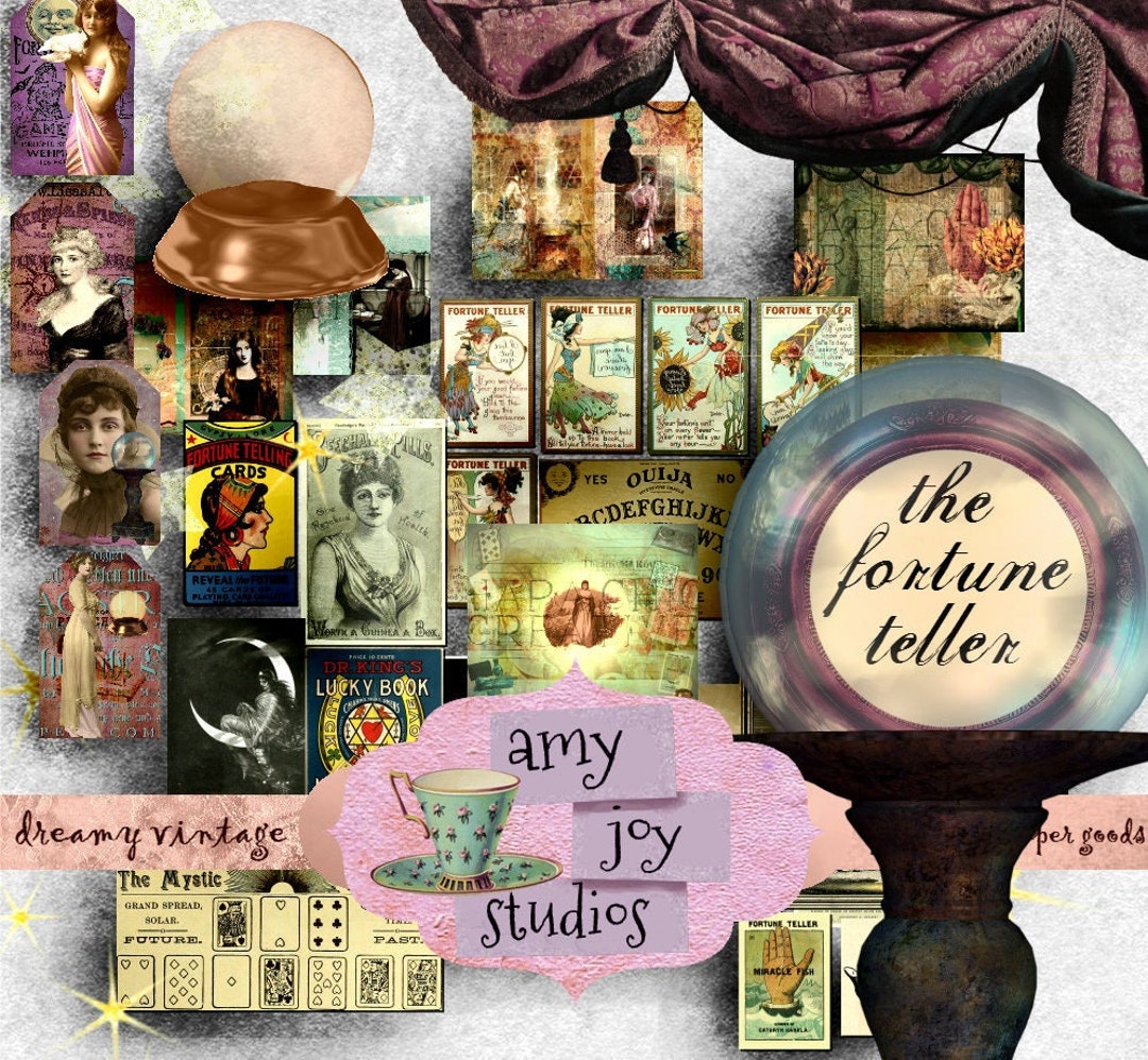 The Fortune Teller Digital Journal Kit Printable Journal Junk Journal ...