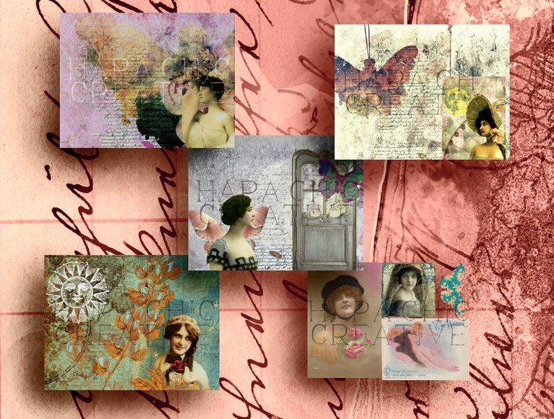 Victorian Daydream Junk Journal Kit Digital Journal Kits Printable Journal Pages Vintage Journal Ephemera Pack Printables Art