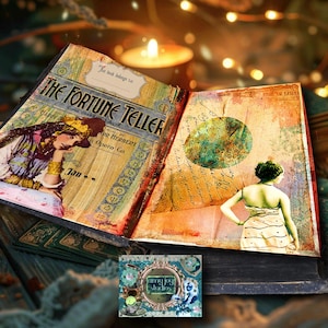 Boho DREAMS - Junk Journal Boho, Papel de diario Boho, Papeles digitales de técnica mixta, Papeles de collage digitales extravagantes, adivino