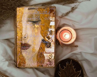 Kit diario Art Nouveau Junk: Klimt e Mucha stampabile (download digitale)