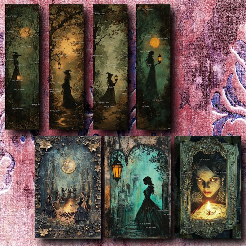 book of shadows, digital grimoire, digital download, witchcraft journal, digital scrapbooking, scrapbook pages, scrapbook paper, printable journal, journaling supplies, magic writing, book of shadows, esoteric journal, spell book,