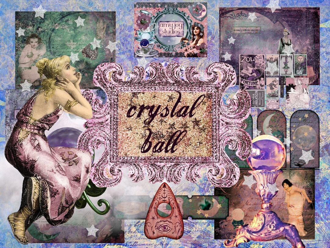 The Crystal Ball Fortune Teller Digital Journal Kit Printable Journal ...