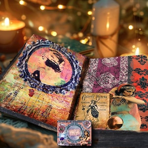 BOHEMIAN STREET FAIRE - Bohemian Junk Journal Kit, Digital Journal Kit, Boho Journal, boho  paper, Vintage Ephemera Pack, journal tags